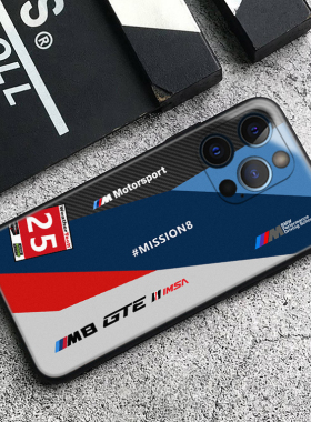 M8GTE勒芒戴通纳赛车涂装适用一加11三星S23Ultra华为Mate50Pro小米13红米K60苹果14Pro Max软VIVO X90手机壳
