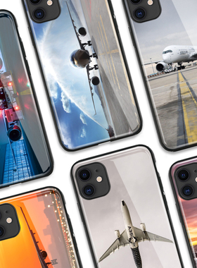 A350飞机定制手机壳适用红米K30小米10华为P40苹果SE XR 11ProMAX