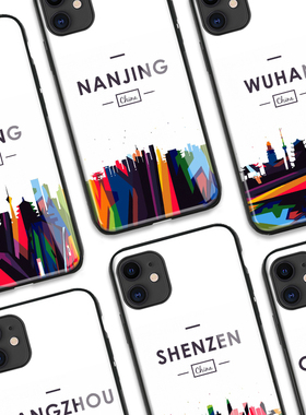 中国城市天际线适用华为P40Pro Mate305G苹果SE 11ProMAX手机壳XR