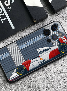 经典F1迈凯轮MP48适用IqooZ7小米13 Ultra华为Nova10荣耀Magic5红米K60一加11防摔苹果14ProMax三星S23手机壳