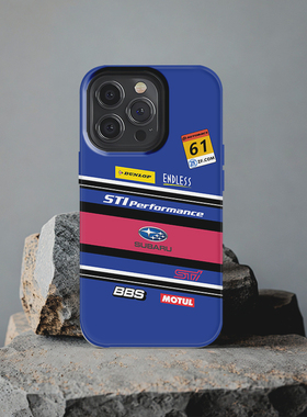 STI复古斯巴鲁BRZ涂装适用IQOOZ10小米15红米Turbo4一加13苹果16Pro Max三星S24Ultra华为Pura70手机壳Mate60