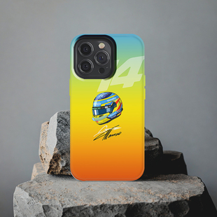 2025阿隆索F1头盔适用IQOO13小米15Pro红米K80至尊iPhone16Pro Max苹果17Air三星S24 Ultra华为Pura80手机壳