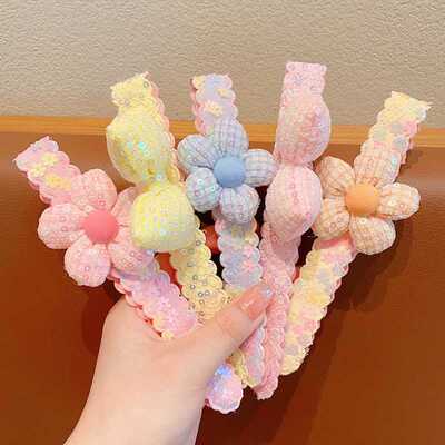 新款儿通卡通魔术贴发箍小女孩粘