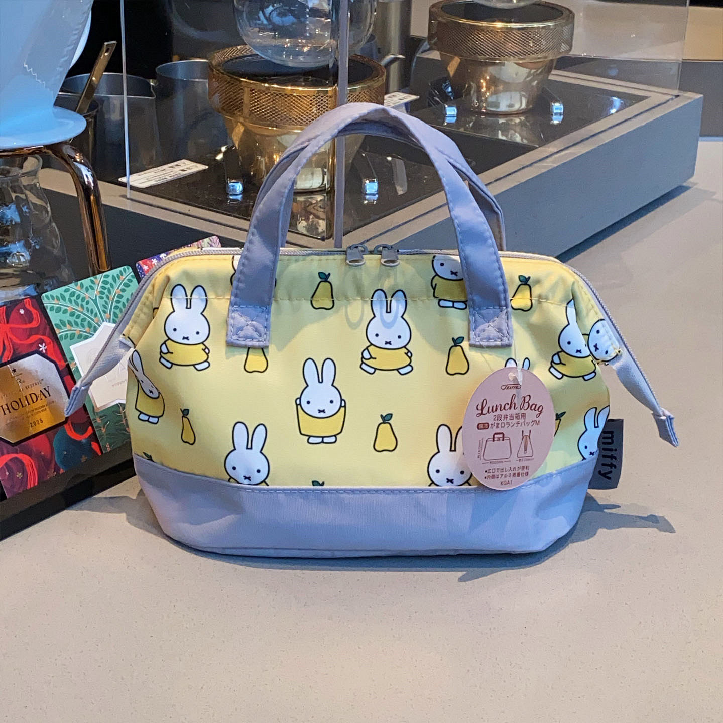 日系卡通米飞兔保温便当包可爱印花手提饭盒袋上班通勤午餐带饭包