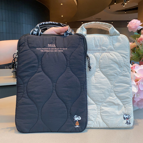 日系可爱史努比刺绣卡通ipad包