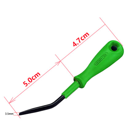 德国原装正品接线端子专用弯头工具210-658螺丝刀尺寸3.5 x 0.5mm