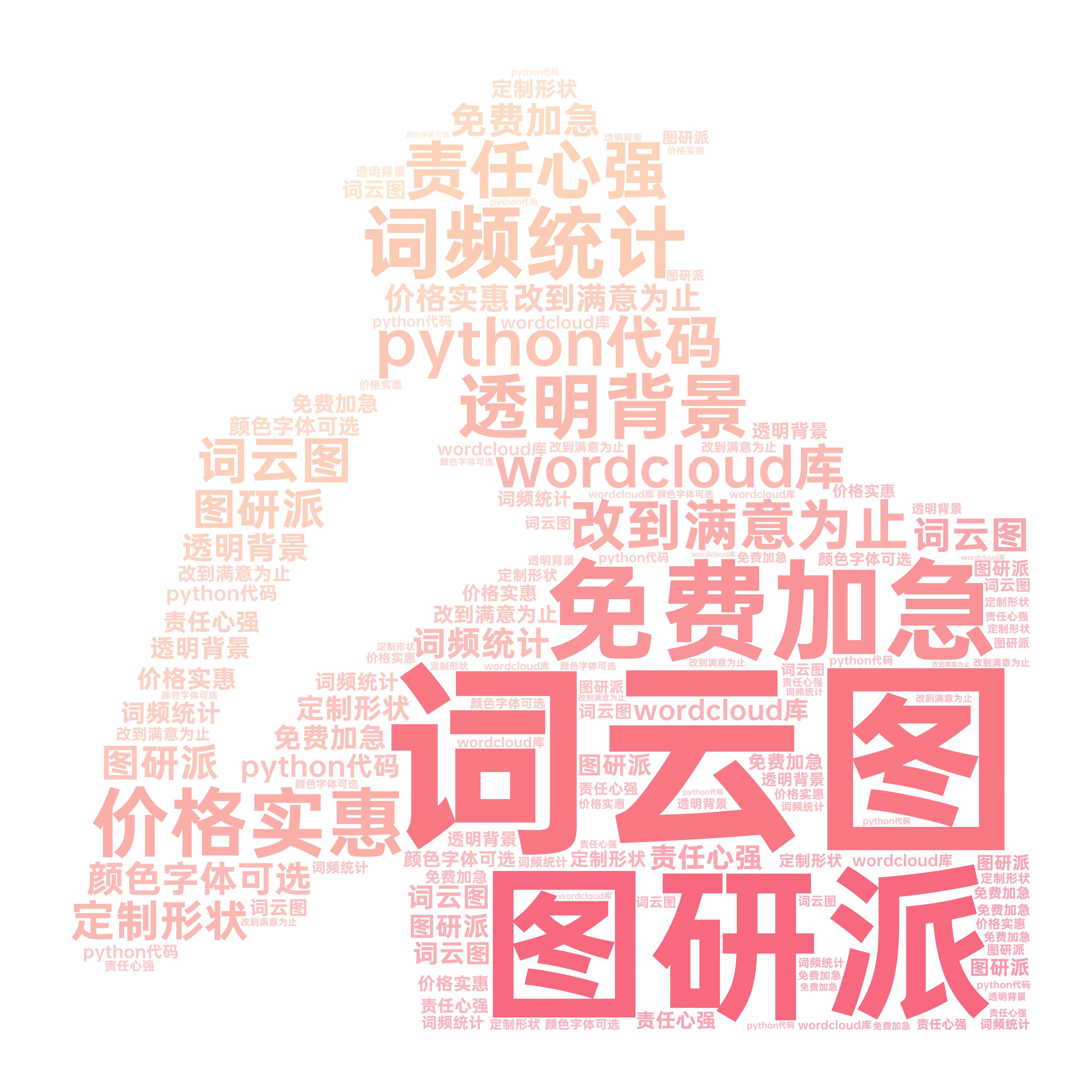 词云图代做数据可视化定制词云中英文分词Python代码数据分析文本