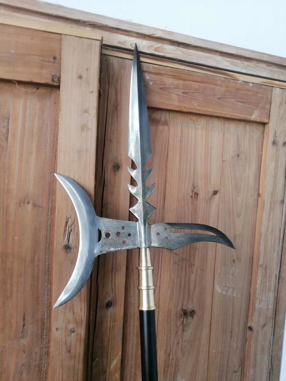 龙泉刀剑唐横刀武术刀方天画戟春秋大刀关公刀冷兵器直刀未开刃图片