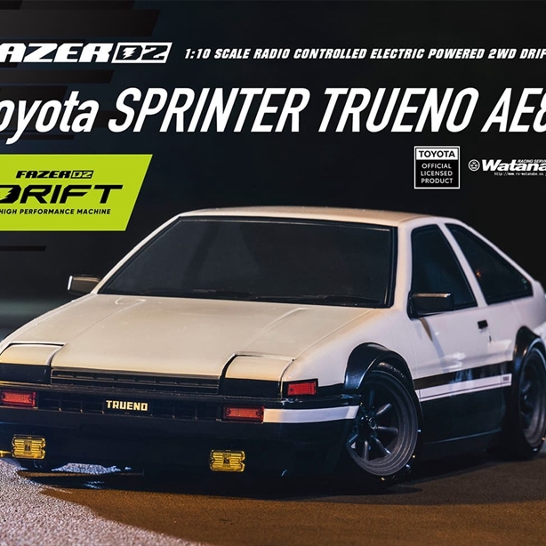 KYOSHO京商1/10 2WD PHASER D2 FZD2后驱漂移车 AE86白色34501T1