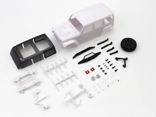 Kyosho京商原装 Mini-Z 4x4攀爬遥控 车壳白壳牧马人 MXN01