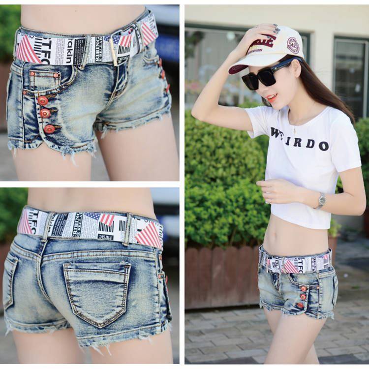 Spring and summer Low-waisted Hip Show thin Tight fitting cowboy Super shorts sexy Self cultivation Elastic force Breasted fashion Jeansin the Women's clothing/Boutique , Pants , Casual pants  category - from Buy2taobao.com to provide professional Taobao agent buy service