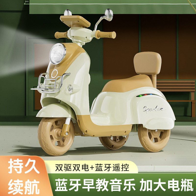 新款儿童电动摩托车男女宝宝