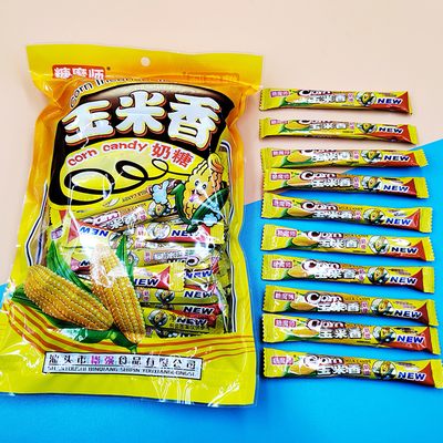 玉米香奶糖夹心型糖果学生宿舍办公休闲小零食品年货节日送礼礼物
