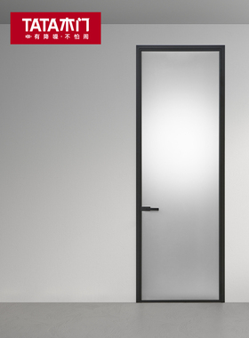 TATA木门定制厨卫门铝合金玻璃门室内平开门卫生间门厨房门LB010P