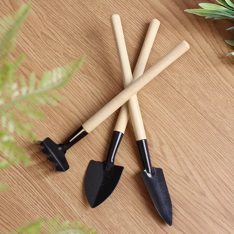 花与花器园艺工具三件套迷你铲子铁锹小工具多肉养花植物家用工具