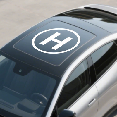 汽车贴纸车顶天窗无人机停机坪1087X汽车俱乐部私人订制款车贴