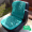 Green double-layer massage pad with curved backrest