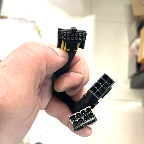 H100/4080/4070/L40/4090 GPU供电线双8P母转12VHPW显卡电源线