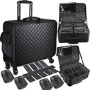 加高专业拉杆化妆箱化妆师跟妆便捷大容量美甲纹绣美发美容工具箱