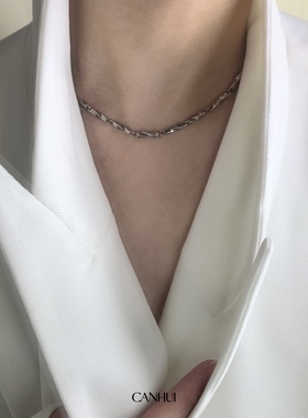 不规则小众设计简约钛钢男女项链