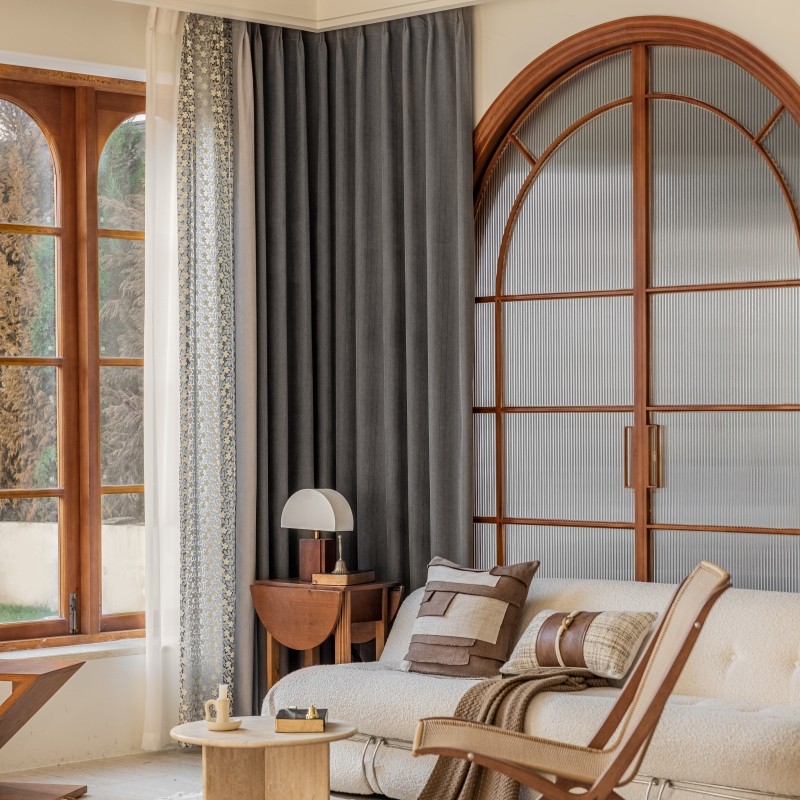 斑鸠灰 点睛中式现代轻奢加厚高档雪尼尔仿羊绒人字纹遮光窗帘,居家布艺,定制窗帘,淘宝优惠券,粉丝福利购,淘宝优惠卷