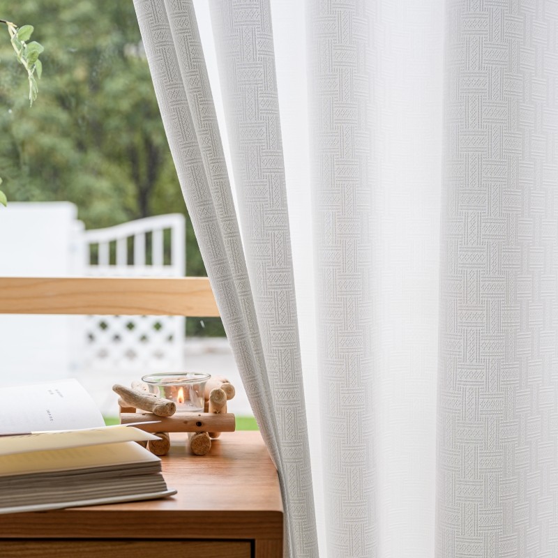 【浮雕纹】点睛定制中式欧式现代轻奢加厚纹理窗纱透光白纱帘客厅,居家布艺,定制窗帘,淘宝优惠券,粉丝福利购,淘宝优惠卷
