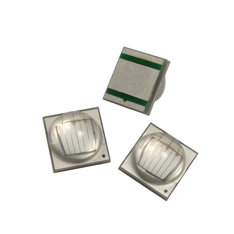 LED10W兰光XML2蓝色452NM450NM455NM凸头透镜5050贴片植物生长灯