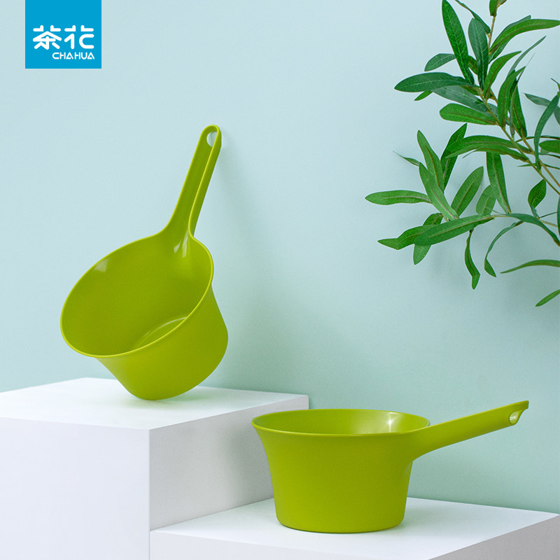 茶花水瓢家用塑料加厚舀水洗澡水勺漂流打水仗泼水冲水勺漂流装备