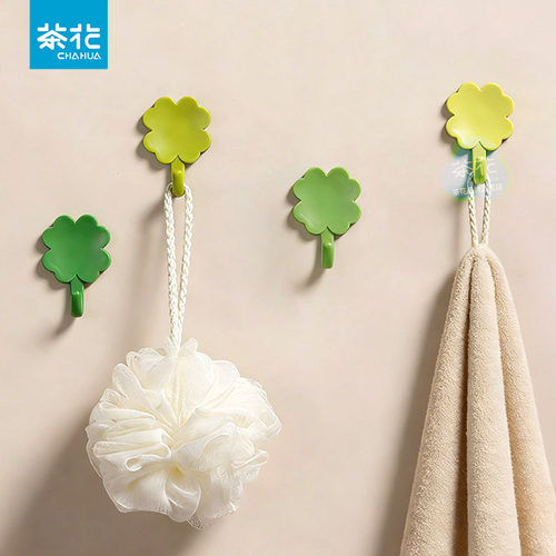 茶花挂钩免打孔强力承重可爱挂勾