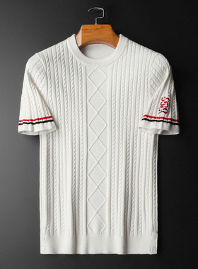 2025新款男装提花毛衣羊毛衫圆领针织衫打底衫23302p125长期货