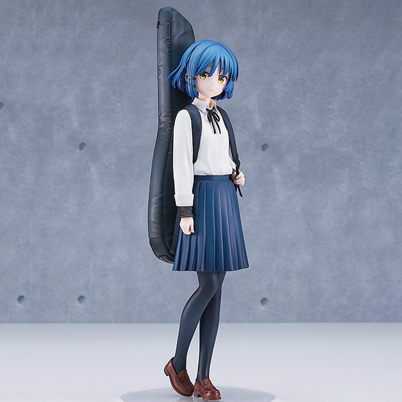 孤独摇滚手办吉他包山田凉蓝发美少女二次元动漫雕像模型周边