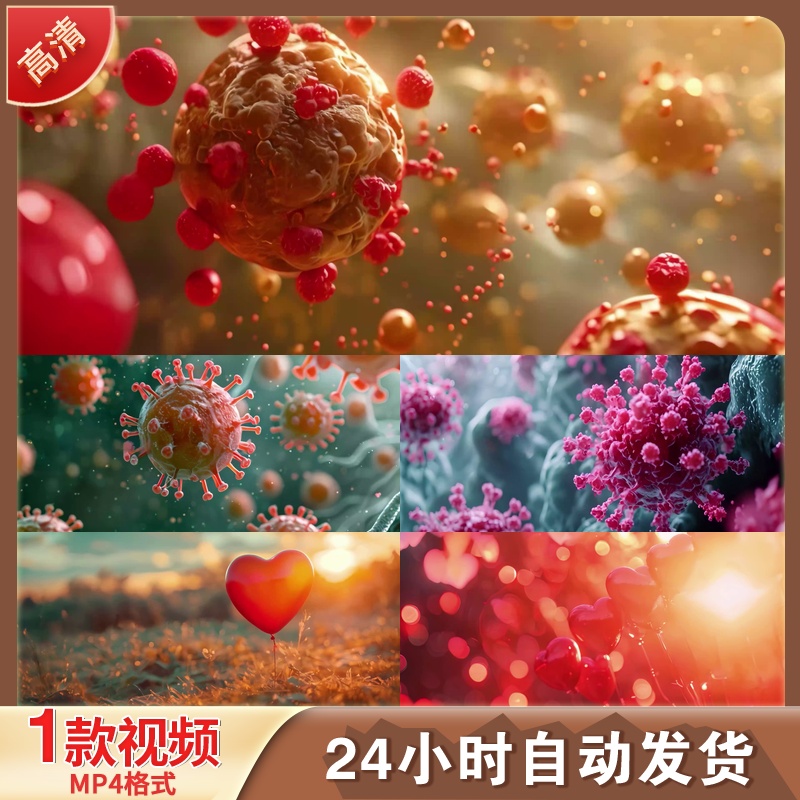 艾滋病防治宣传舞台剪辑HPV病毒关爱救助生命4K高清视频素材