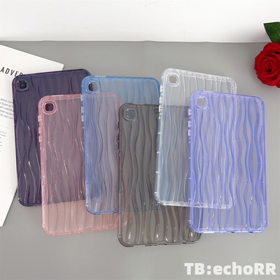 适用于三星TabA7Lite平板保护套 水波纹 透明 气囊 加厚 A9+ A8 全包 防摔 S6Lite 保护壳