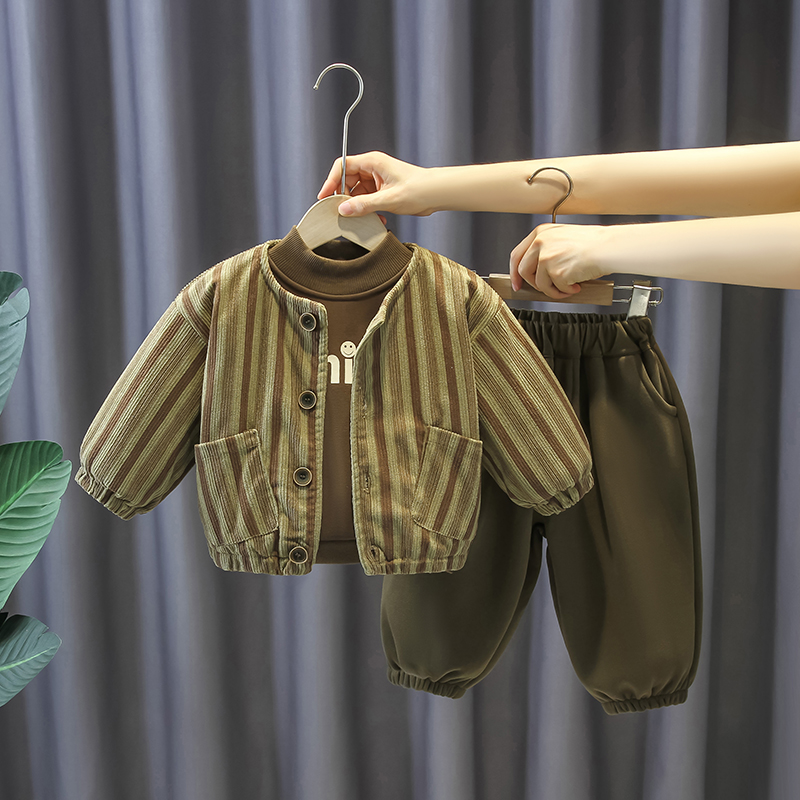 韩国儿童套装休闲运动三