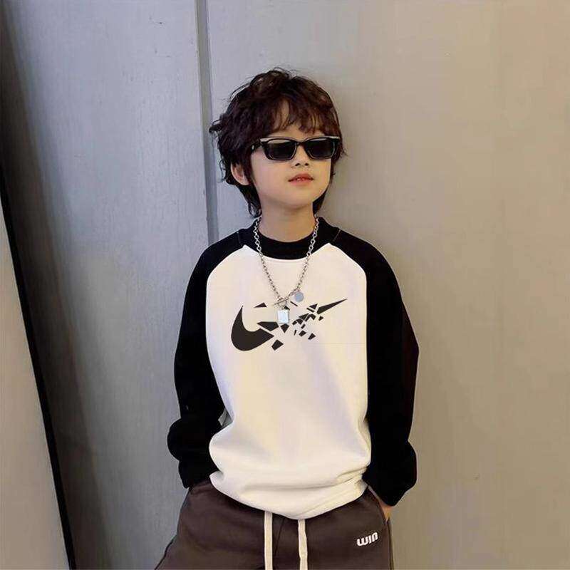 法国BERYDIA儿童纯棉打底衫春秋2026新款男童秋衣男孩长袖t恤衫