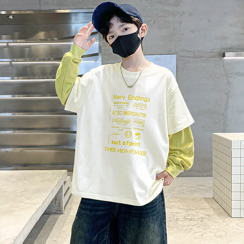 Jkids韩国男童长袖T恤春秋2026新款中大童春季打底衫儿童套装上衣