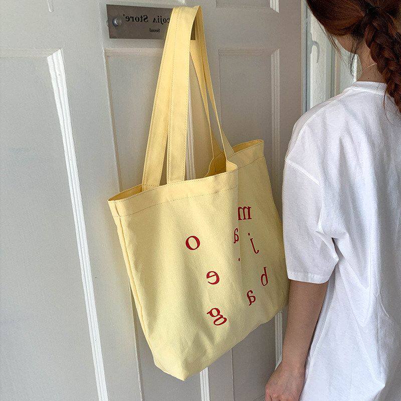 大学生帆布包单肩包包新款2026女式百搭包轻便通勤大容量休闲托特