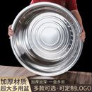 不锈钢面盆洗菜盆厨房食品盆和面盆加厚商用特大圆盆斗盆大盆脸盆