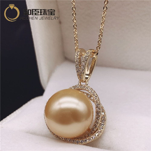 925纯银天然项链淡水珍珠送妈妈