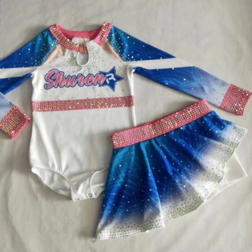 中小学生男女款花球啦啦操服装比赛服啦啦队运动会儿童表演演出服