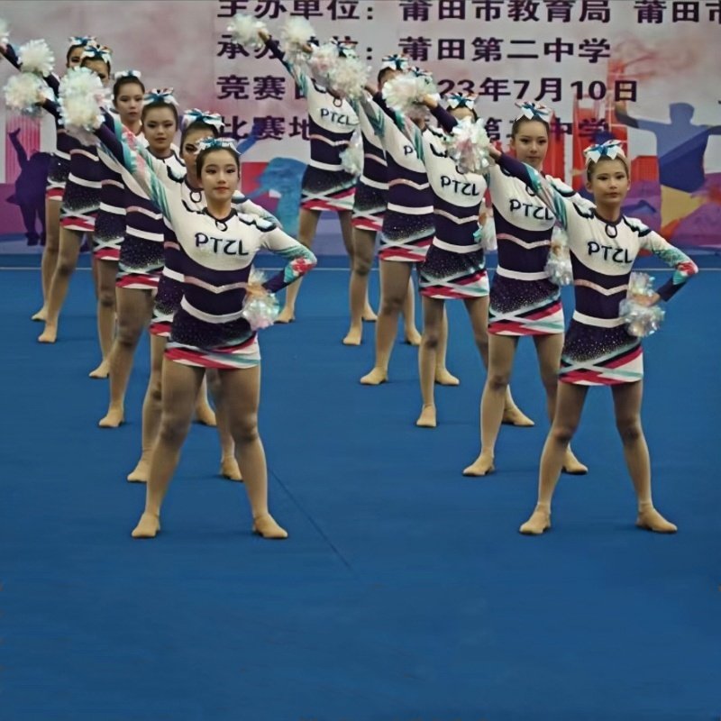 儿童啦啦操演出服中小学生啦啦操比赛服啦啦队花球舞蹈表演服女童