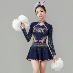 新款啦啦操比赛服啦啦队演出服竞技健美操服舞蹈服花球啦啦操赛服