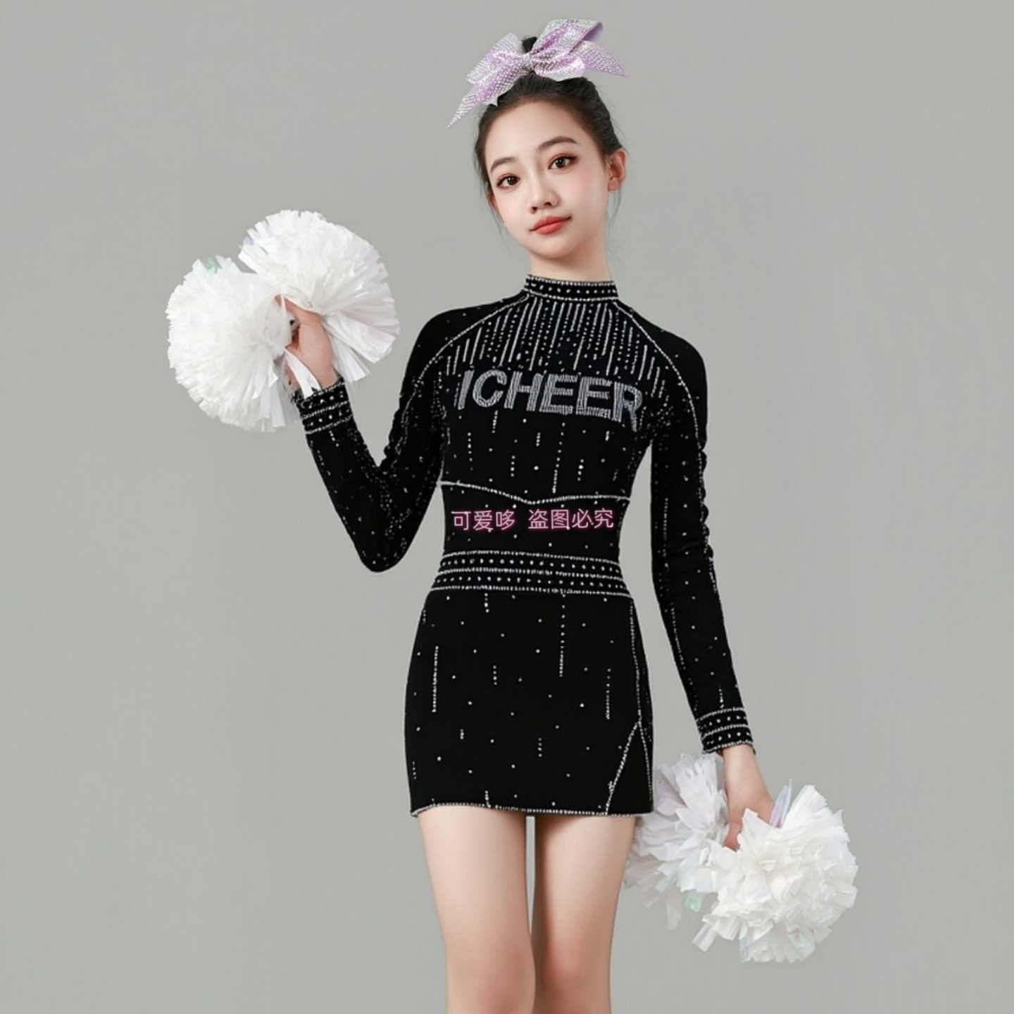 啦啦队服装女儿童演出服啦啦操舞蹈竞技比赛服运动会健美操表演服