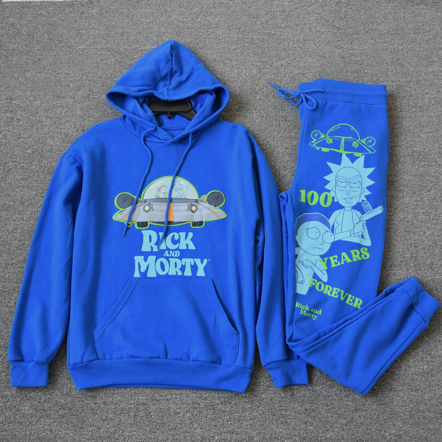 欧美街头休闲风卡通印花连帽卫衣