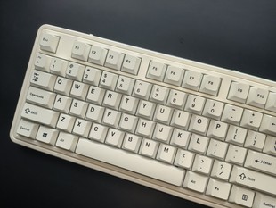 英文极简白原厂高度125键小全套字体加粗白色键帽