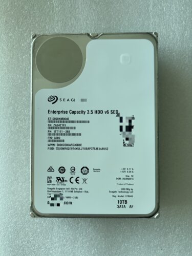 包邮ST10000NM0016 10TB氦气盘7200转256M SATA3企业级硬盘10tb