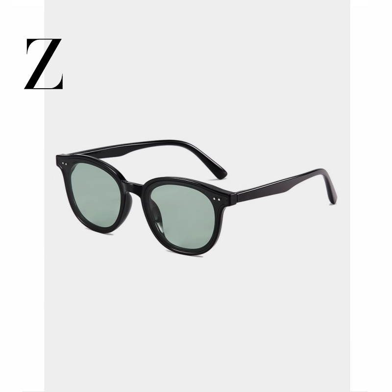 复古小框gm墨镜圆框显瘦橘片浅色