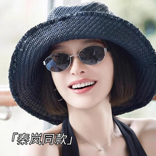 秦岚同款 墨镜女高级感猫眼眼镜复古老钱风太阳镜潮Nocap 2024新款