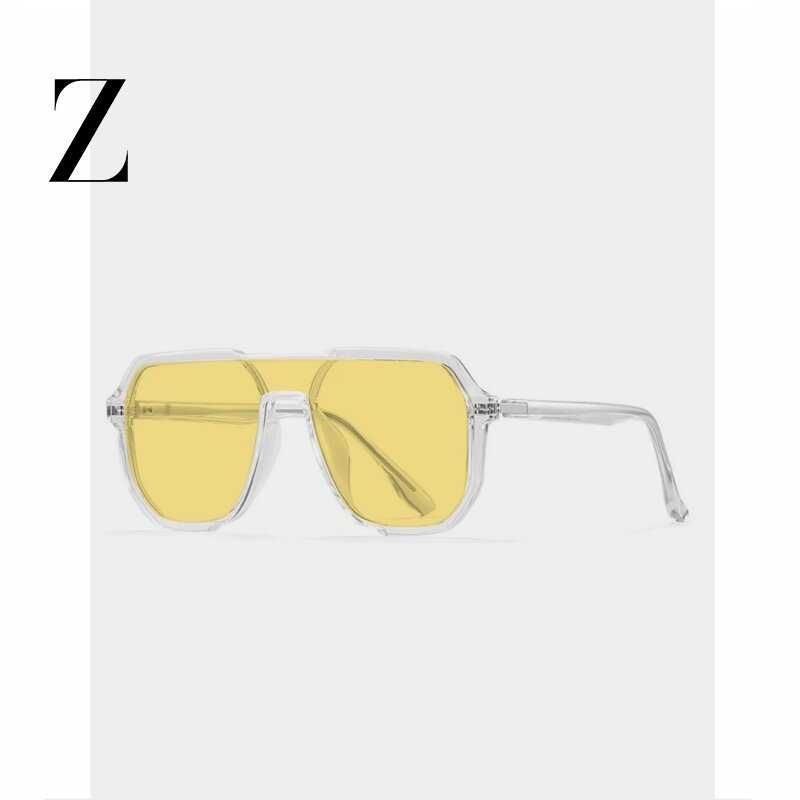 2026新款飞行员彩色太阳镜女前卫一体式遮阳墨镜男防紫外线浅色