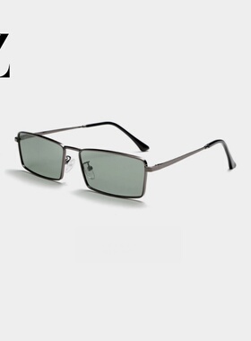 墨镜新款2026男女同款欧美浅色小框近视带度数太阳眼镜高级感开车